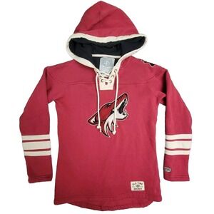 NHL Phoenix Coyotes Hoodie OTH Old Time Hockey Newbury Collection  Red Medium